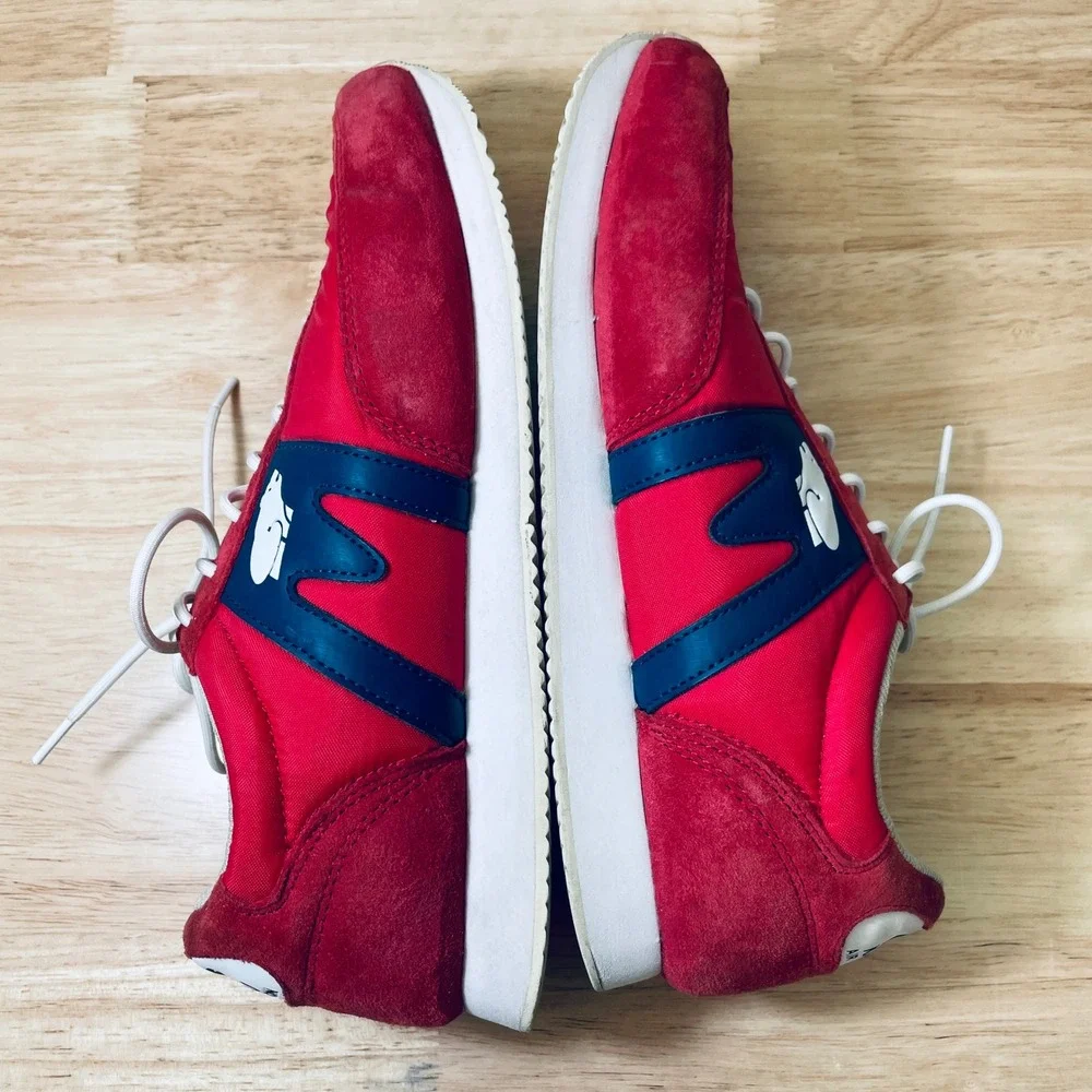 Karhu Albatross 82 Mens Red Navy Blue Suede Running Sneakers US 9